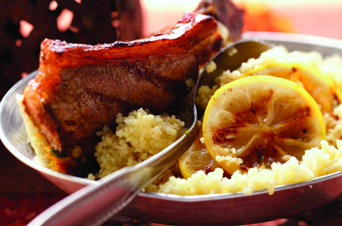 A lamb dinner for Easter celebrations Chops with panroasted asparagus